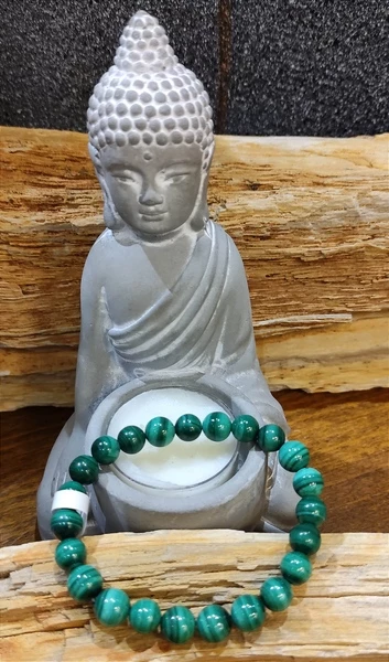 Bracelet Malachite   8mm